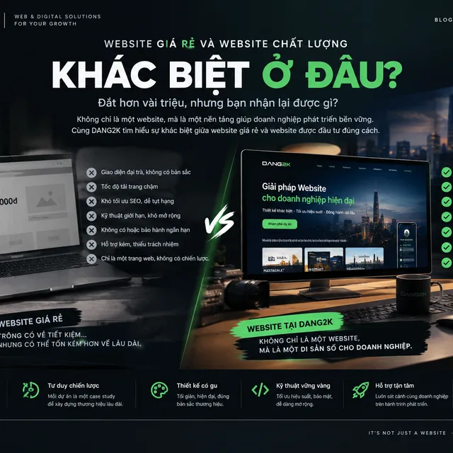 Website giá rẻ và website chất lượng khác nhau ở đâu
